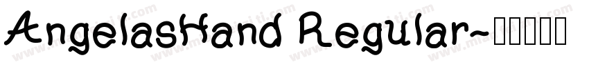 AngelasHand Regular字体转换